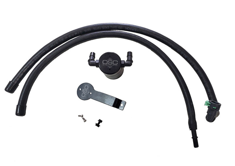 J&L 3055D-B 2020-2024 Ford Explorer 2.3L EcoBoost Driver Side Oil Separator 3.0 - Black Anodized