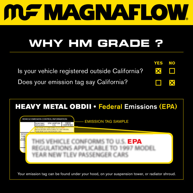 Magnaflow 99209HM MagnaFlow Conv Univ 3in Inlet/Outlet Center/Center Round 9in Body L x 5.125in W x 13in Overall L