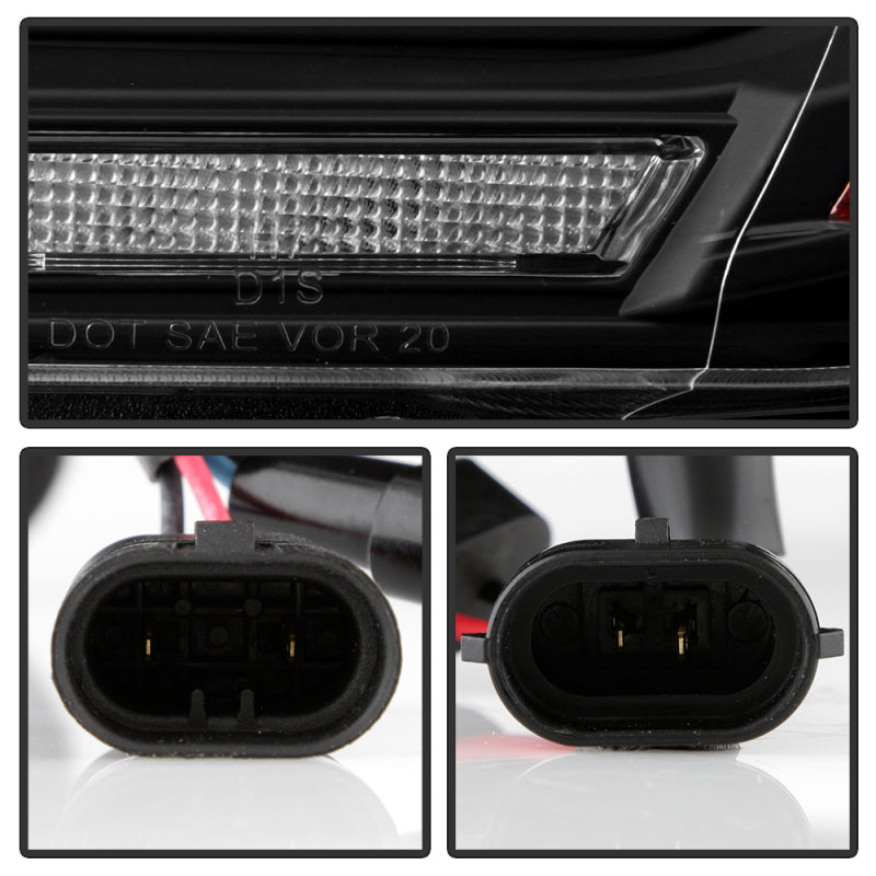 SPYDER 5088284 Spyder Dodge Durango 11-13 Halogen Model Only Projector Headlights - Black PRO-YD-DDU11SI-BK