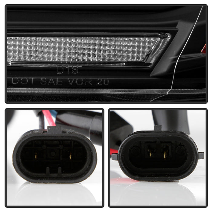 SPYDER 5088284 Spyder Dodge Durango 11-13 Halogen Model Only Projector Headlights - Black PRO-YD-DDU11SI-BK