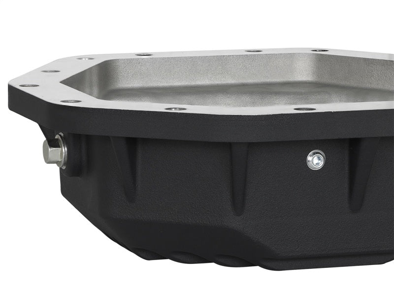 aFe 46-70352 Power Pro Ser Rear Diff Cover Black w/Mach Fins 2017 Ford Diesel Trucks V8-6.7L(td) Dana M275-14