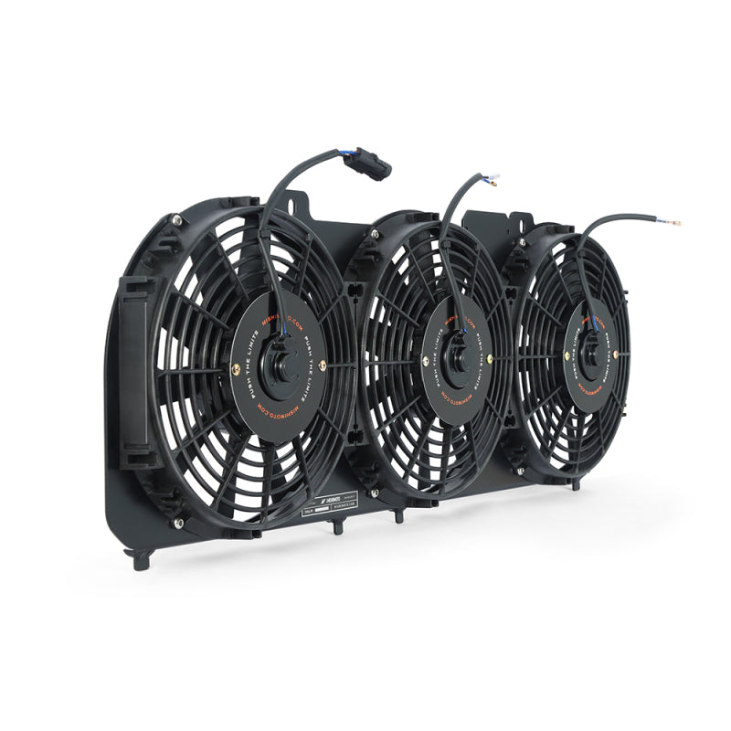 Mishimoto MMFS-XJ-89KBK 89-01 Jeep Cherokee XJ 4.0L Performance Aluminum Fan Shroud w/ Controller - Black