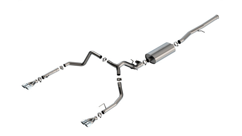 Borla 140992 2024 Chevy Silverado 1500 6.2L V8 Touring Catback Exhaust w/ Simulator - Chrome