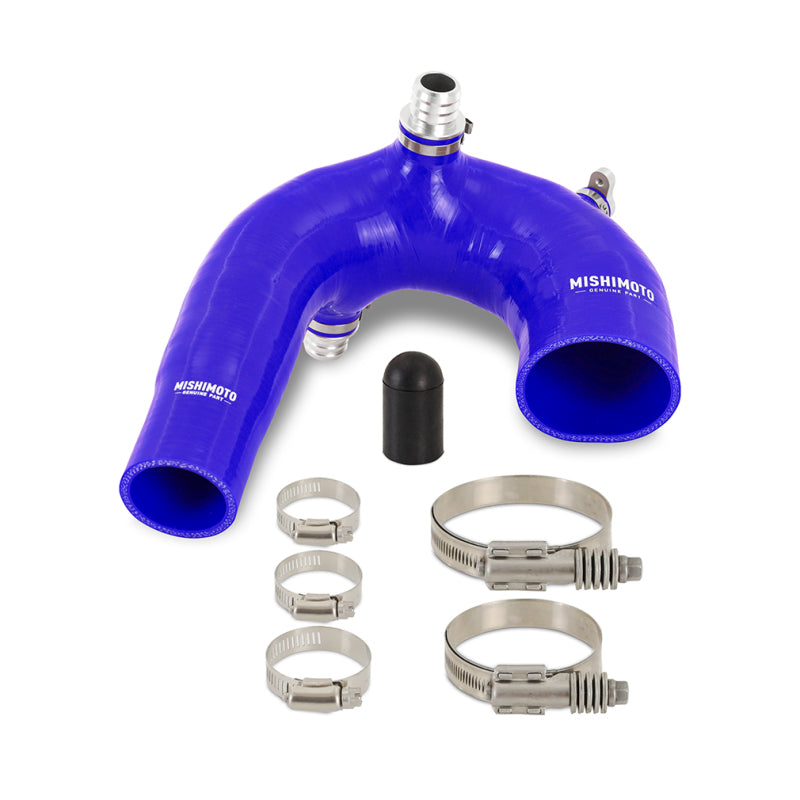 Mishimoto MMHOSE-RZR-16AIBL 2016+ Polaris RZR XP Turbo Silicone Intake J-Tube - Blue