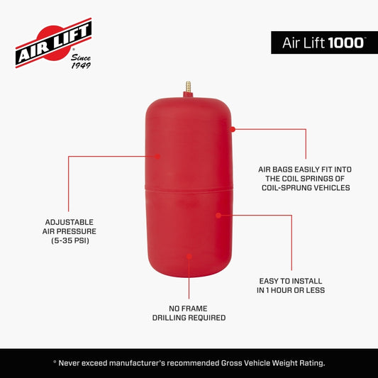 Air Lift 61792 1000 Air Spring Kit