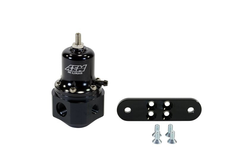 AEM 25-305BK High Capacity Universal Black Adjustable Fuel Pressure Regulator