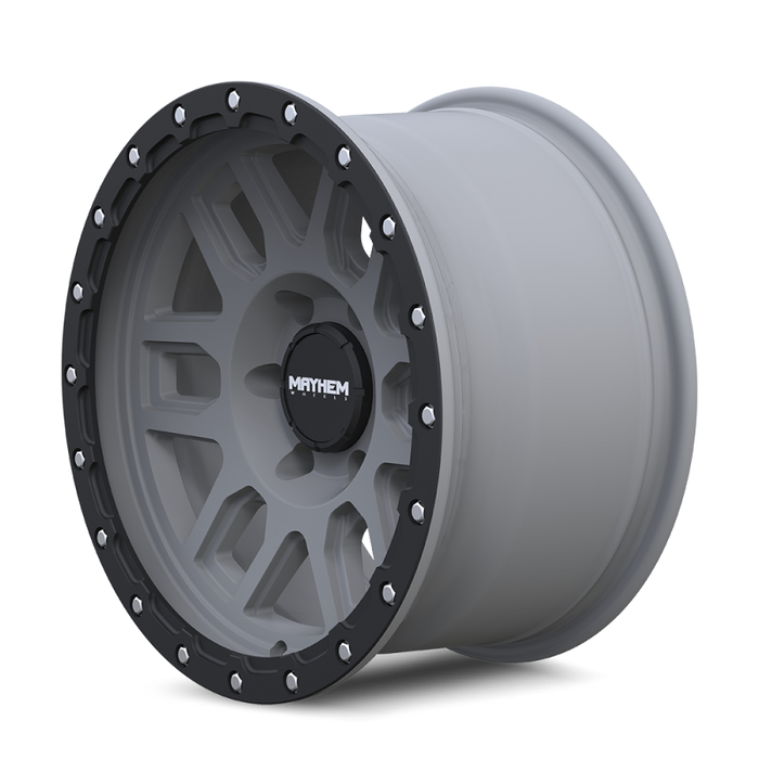 Mayhem 8304-7983MGT12 8304 Delta 17x9 / 6x139.7 BP / -12mm Offset / 106mm Hub Matte Gunmetal- Matte Black Lip Wheel