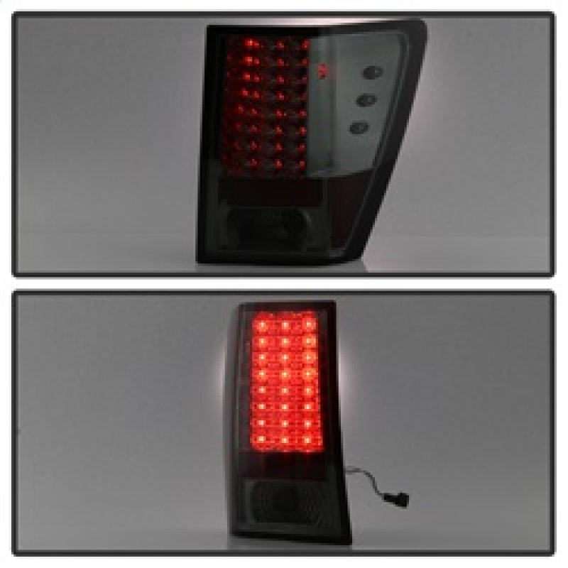 SPYDER 5070227 Spyder Jeep Grand Cherokee 07-10 LED Tail Lights Smoke ALT-YD-JGC07-LED-SM