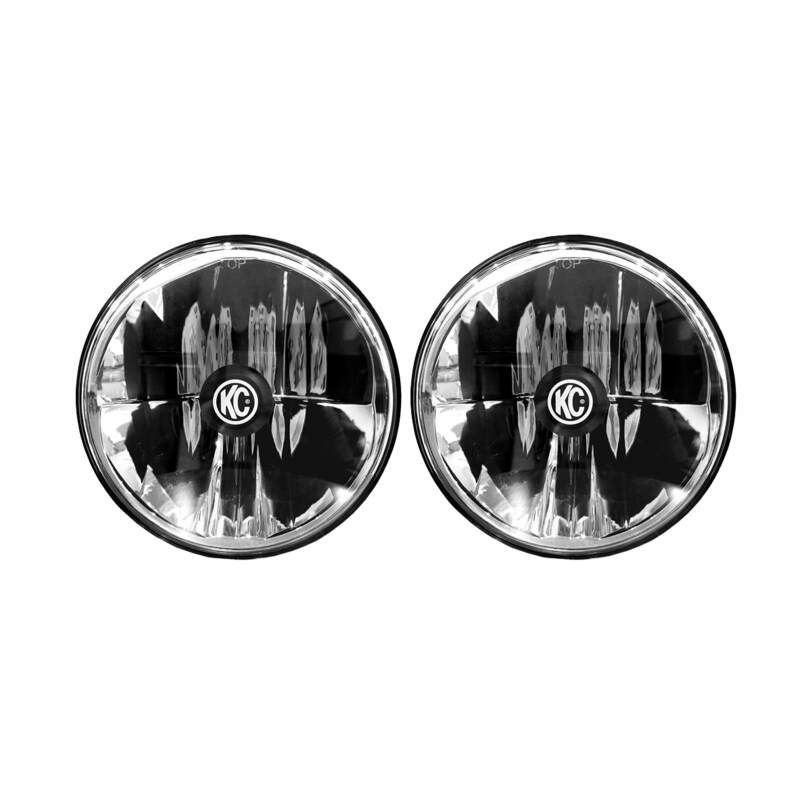 KC HiLiTES 42361 97-06 Jeep TJ/Univ. 7in. Gravity LED H4 DOT Approved Replac. Headlight (Pair Pack System)