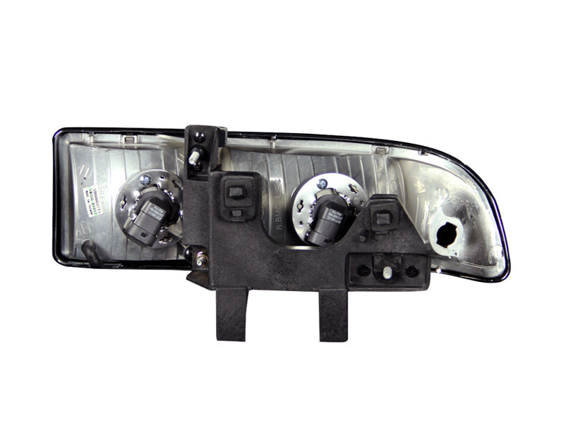 ANZO 111156 1998-2005 Chevrolet S-10 Crystal Headlights Black