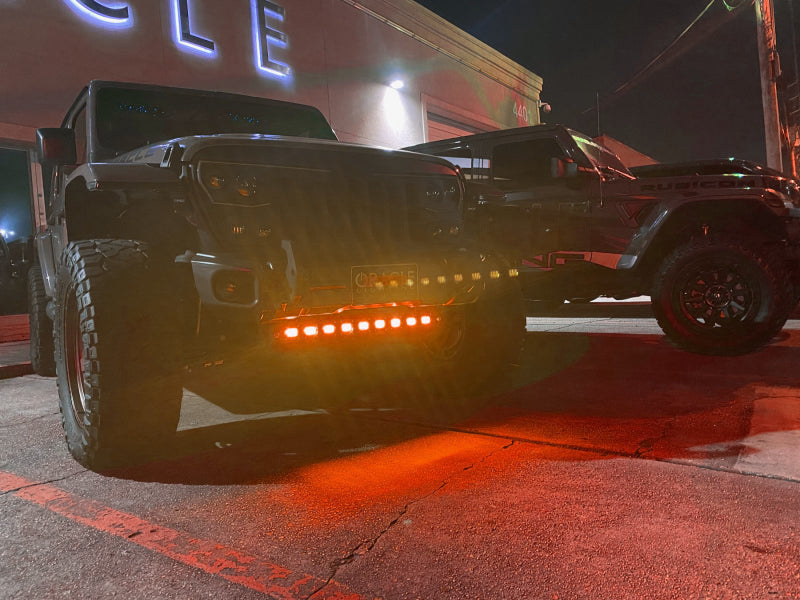 ORACLE Lighting 5883-005 18-22 Jeep Wrangler JL Skid Plate w/ Integr LED Emitters - Amber SEE WARRANTY