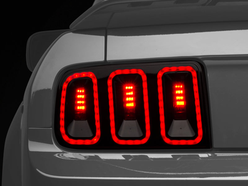 Raxiom 49169 05-09 Ford Mustang Gen5 Tail Lights- Black Housing (Smoked Lens)