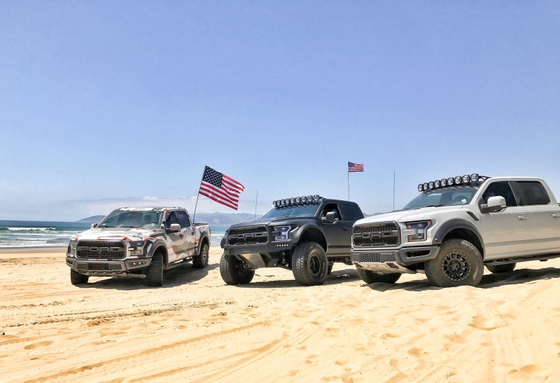 KC HiLiTES 91333 17-18 Ford Raptor 57in. Pro6 Gravity LED 9-Light 180w Combo Beam Overhead Light Bar Sys