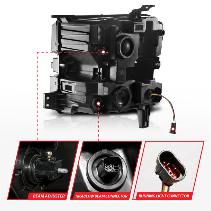 ANZO 111566-R ANZ LED/Projector Headlights