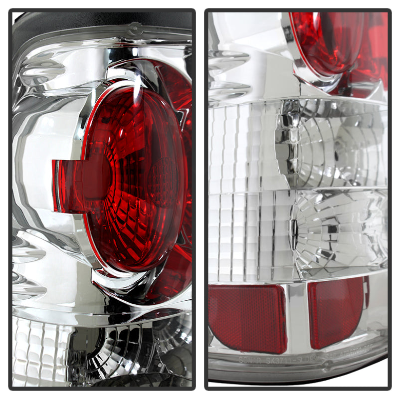 SPYDER 5001993 Spyder Chevy Silverado 1500/2500 99-02 (Not Stepside) Euro Style Tail Lights Chrm ALT-YD-CS99-C