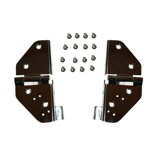 Rugged Ridge 11112.01 76-95 Jeep CJ / Jeep Wrangler Stainless Steel Windshield Hinges