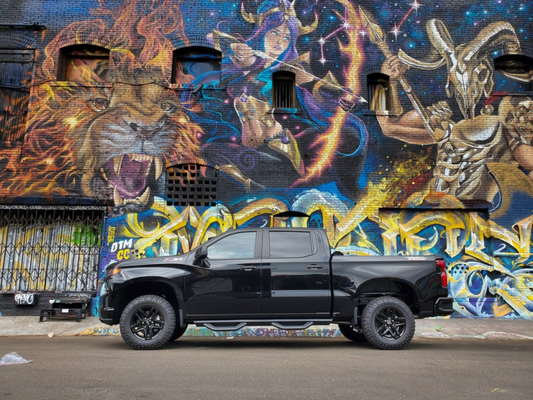 Body Armor 4x4 GM-4200 19-22 Chevrolet Silverado 1500/2500/3500 Crew Cab Ambush Side Steps - Black