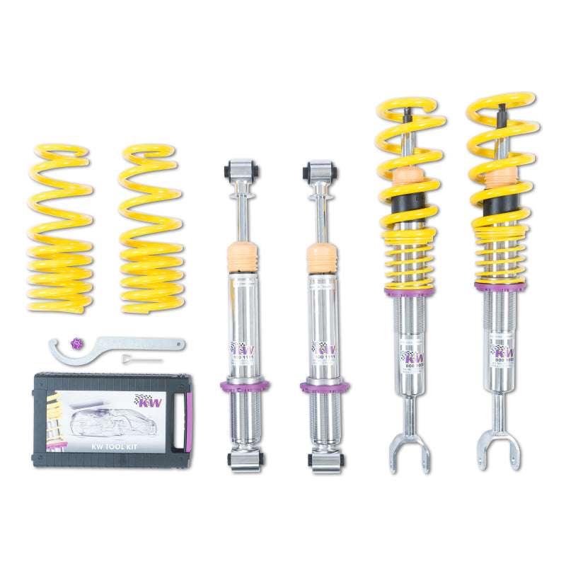KW 10210032 Coilover Kit V1 Audi A4 S4 (8D/B5 B5S) Sedan + Avant; Quattro incl. S4; all engines