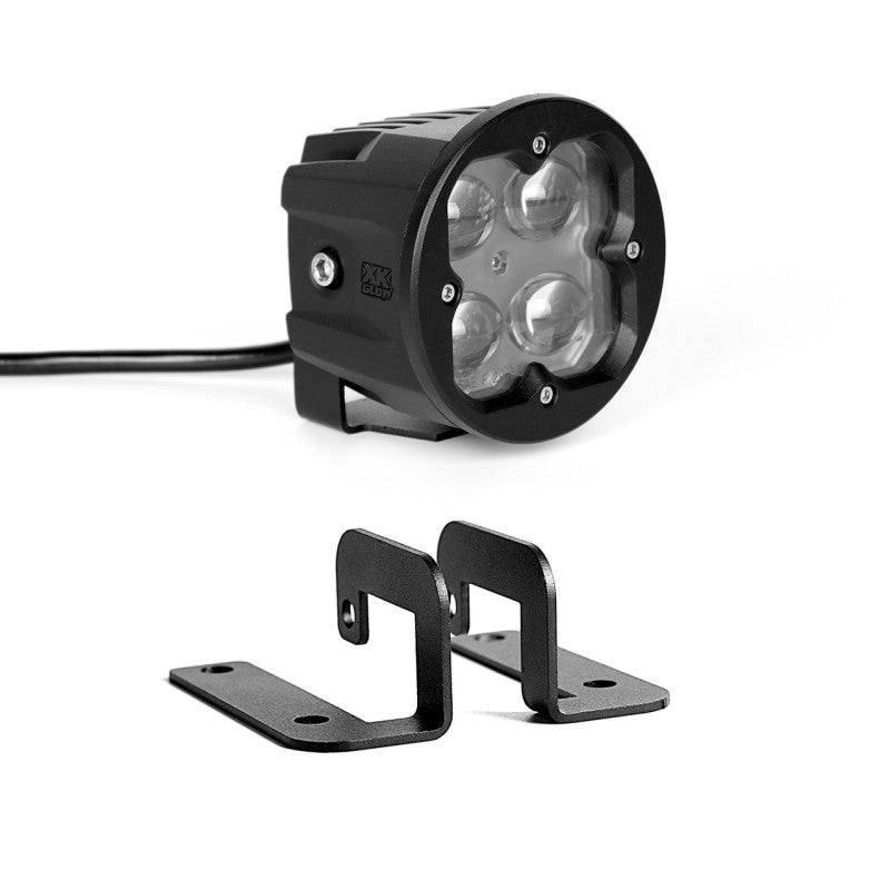 XKGLOW XK065003-FO-KIT XK Glow Round XKchrome 20w LED Cube Light w/ RGB Accent Kit w/ Controller/Fog Mount- Fog Beam 2pc
