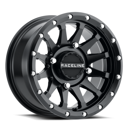 Raceline A95B-57056+10 A95B Trophy 15x7in / 4x156 BP / 10mm Offset / 132.5mm Bore - Satin Black Wheel