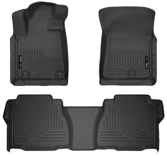 Husky Liners 99581 14 Toyota Tundra Weatherbeater Black Front & 2nd Seat Floor Liners