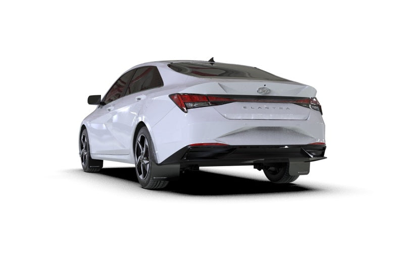 Rally Armor MF69-UR-BLK-WH 21-23 Hyundai Elantra Black UR Mud Flap w/White Logo