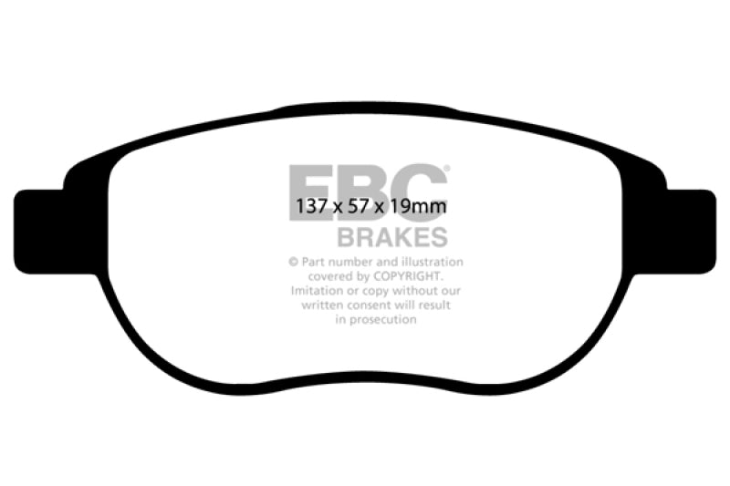 EBC DP41375R Brakes Yellowstuff Performance Brake Pads
