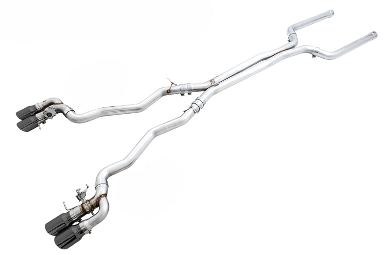 AWE Tuning 3025-43066 18-19 BMW F90 M5 SwitchPatch Cat-Back Exhaust- Black Diamond Tips