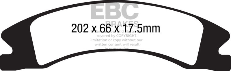 EBC DP41885R 15+ Cadillac Escalade Ext/Esv 6.2 2WD Yellowstuff Front Brake Pads
