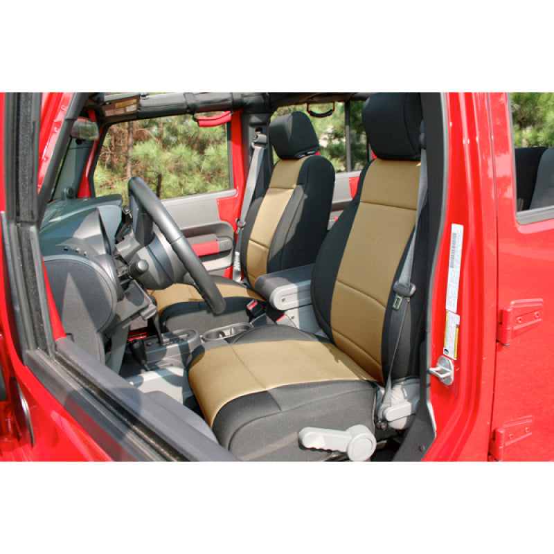 Rugged Ridge 13215.04 Neoprene Front Seat Covers 11-18 Jeep Wrangler JK