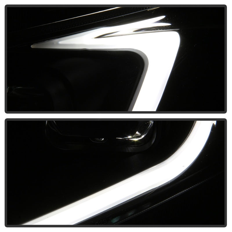 SPYDER 9042218 xTune 09-14 Acura TSX Projector Headlights - Light Bar DRL - Black (PRO-JH-ATSX09-LB-BK)