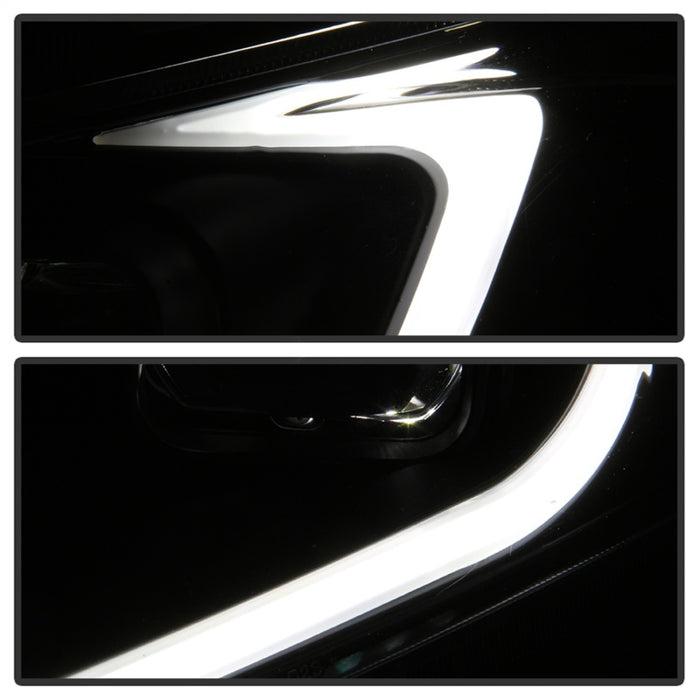SPYDER 9042218 xTune 09-14 Acura TSX Projector Headlights - Light Bar DRL - Black (PRO-JH-ATSX09-LB-BK)