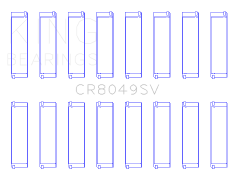 King Engine Bearings CR8049SV 08-11 BMW N62/N63/S63 Rod Bearing Set