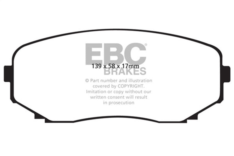 EBC DP31794C 11-14 Ford Edge 2.0 Turbo Redstuff Front Brake Pads