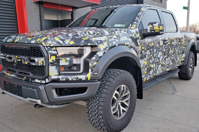 Rally Armor MF53-UR-BLK/WH 17-20 Ford F-150 Raptor Gen 2 Black UR Mud Flap w/White Logo