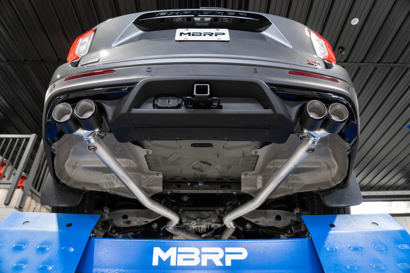 MBRP S52033CF 20-21 Ford Explorer ST 3.0L EcoBoost Dual Rear Exit Axle Back w/ Quad Carbon Fiber Tips - T304