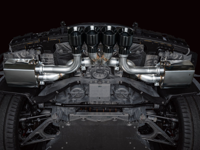 AWE Tuning 3025-43906 AWE 2023 C8 Corvette Z06 SwitchPath Cat-Back Exhaust - Diamond Black Tips