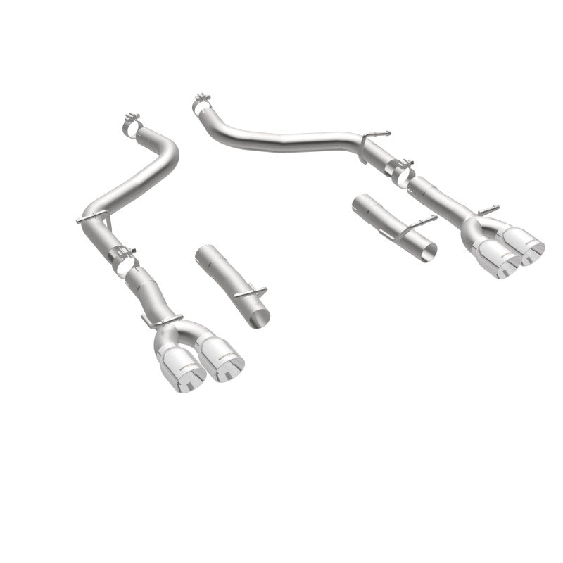 Magnaflow 19218 MagnaFlow Axle-Back, SS, 2.5in, Quad Split Rear 3.5in Tip 2015 Dodge Challenger 3.6L V6