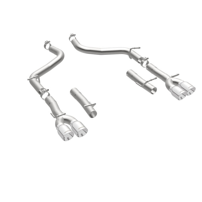 Magnaflow 19218 MagnaFlow Axle-Back, SS, 2.5in, Quad Split Rear 3.5in Tip 2015 Dodge Challenger 3.6L V6