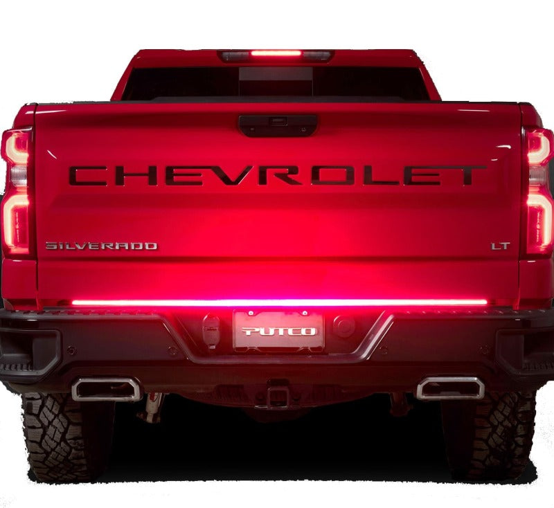 Putco 92010-60 60in Red Blade LED Tailgate Light Bar for Ford Turcks w/ Blis and Trailer Detection