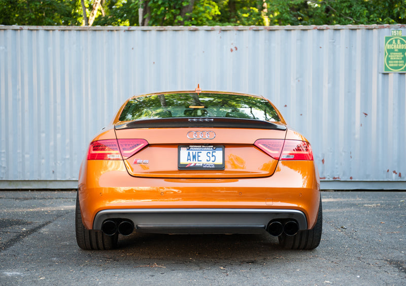 AWE Tuning 3010-43046 Audi B8.5 S5 3.0T Track Edition Exhaust - Diamond Black Tips (102mm)