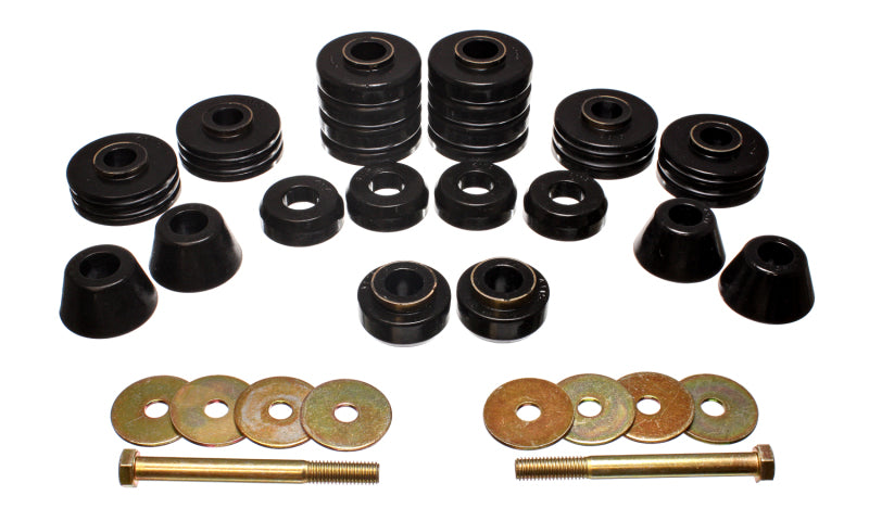 Energy Suspension 3.4140G Black Body Cab Mount Set for 73-80 GM C/K-10/20/30 C/K1500/2500/3500