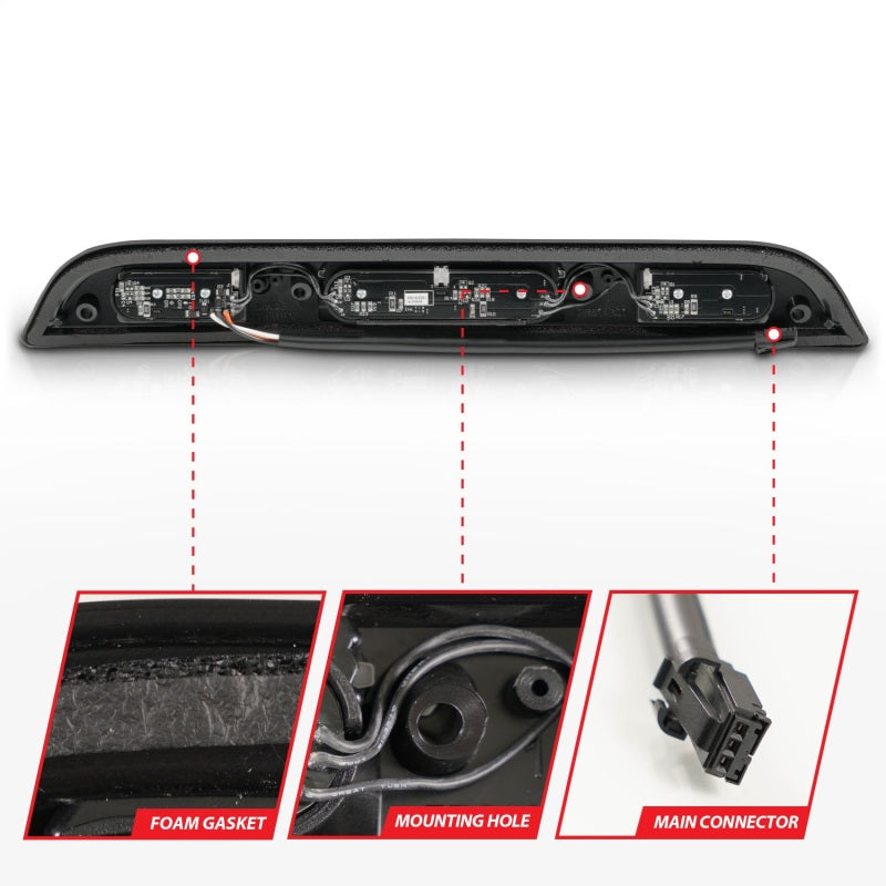 ANZO 531112 15-20 Ford F-150 - F-450 LED Third Brake Light - Black Housing/Smoke Lens