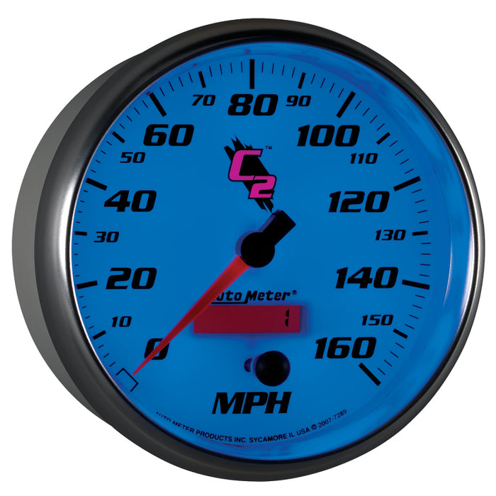 AutoMeter 7289 Autometer C2 5 inch 160MPH In-Dash Electronic Programmable Speedometer