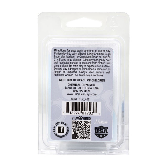 Chemical Guys CLY_402 Clay Bar (Medium Duty) - Gray
