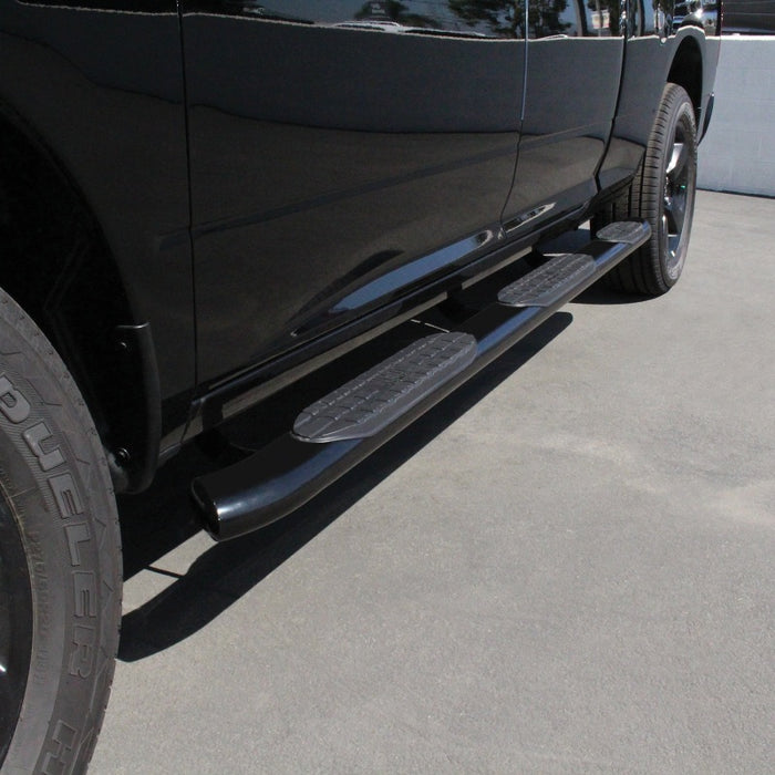 Westin 21-534315 2009-2018 Ram/Dodge 1500 Quad Cab (6.5 ft Bed) PRO TRAXX 5 WTW Oval Nerf Step Bars - Black