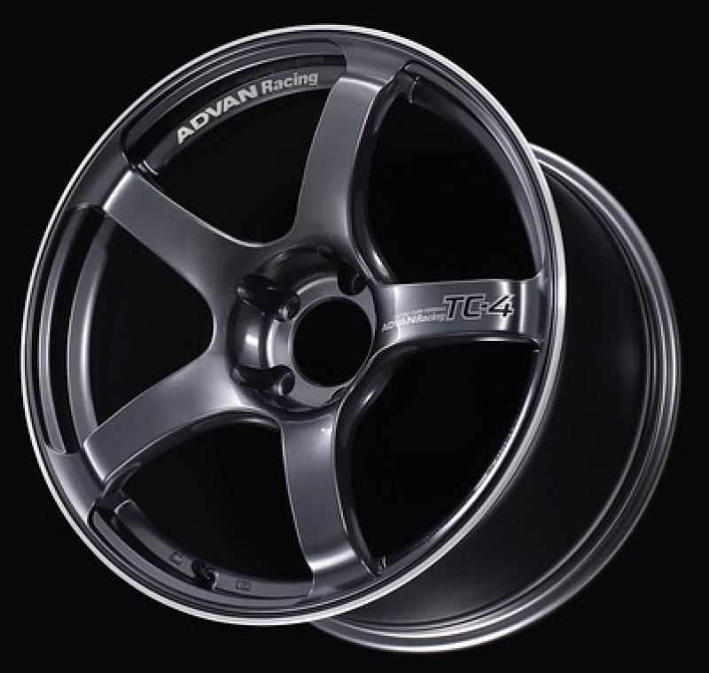 Advan YAD7F43MGMR TC4 17x7.5 +43 5-112 Racing Gunmetallic & Ring Wheel