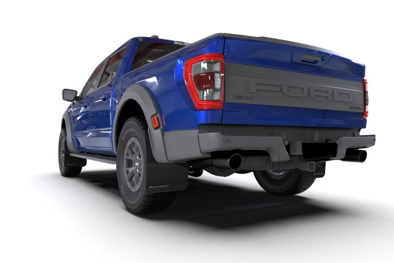 Rally Armor MF73-UR-BLK-MBK 21-25 Ford F-150 Raptor Gen 3 Black UR Mud Flap w/Metallic Black Logo