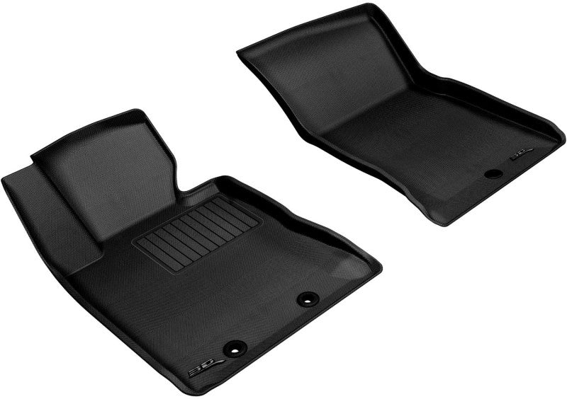 3D MAXpider L1HY02311509 2012-2016 Hyundai Genesis Kagu 1st Row Floormat - Black