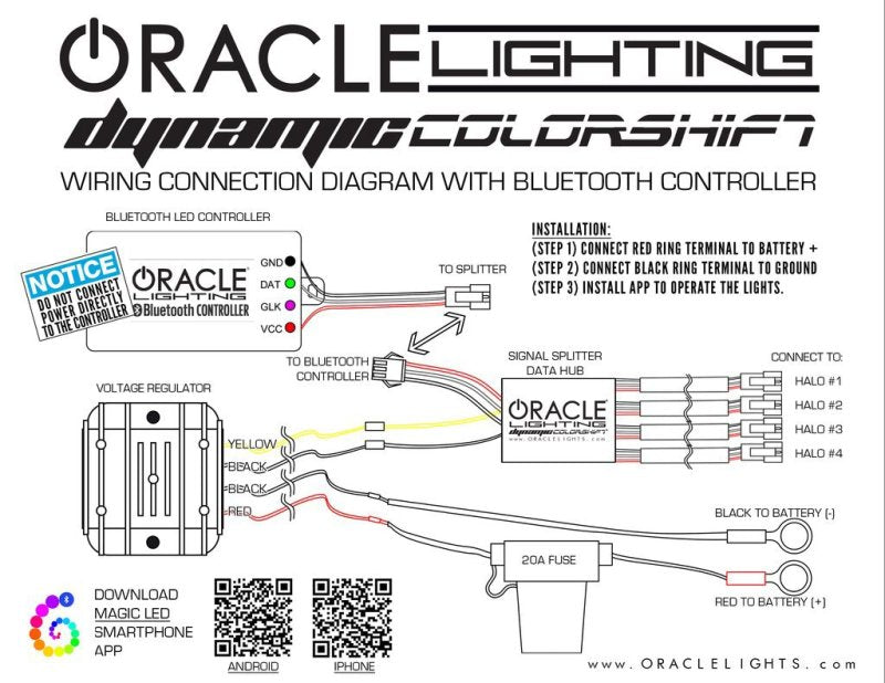 ORACLE Lighting 1280-332 Oracle 16-20 Dodge Durango Dynamic RGB Headlight DRL Upgrade Kit - ColorSHIFT - Dynamic SEE WARRANTY